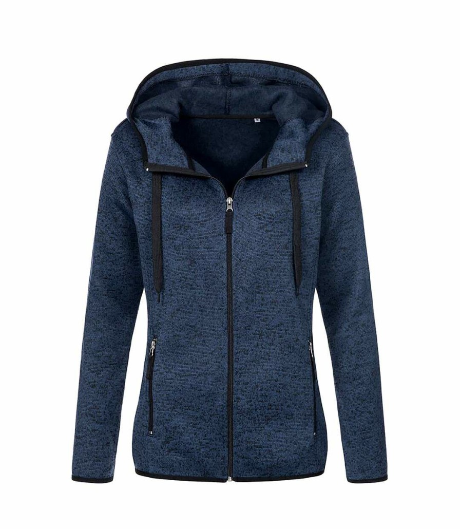 * Pertemba Lower Prices Stedman Womens/Ladies Active Knitted Fleece (Blue) Utab331 Hot