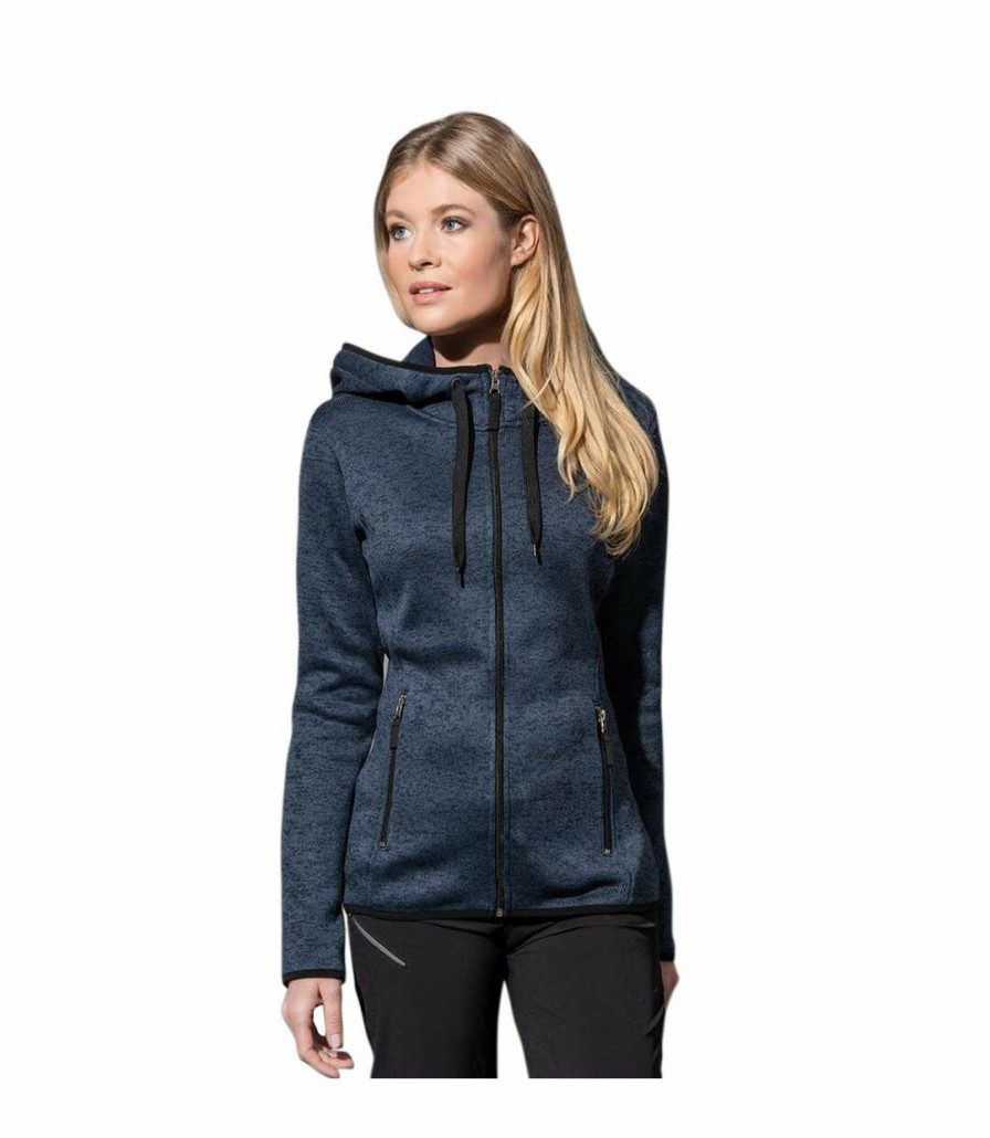 * Pertemba Lower Prices Stedman Womens/Ladies Active Knitted Fleece (Blue) Utab331 Hot