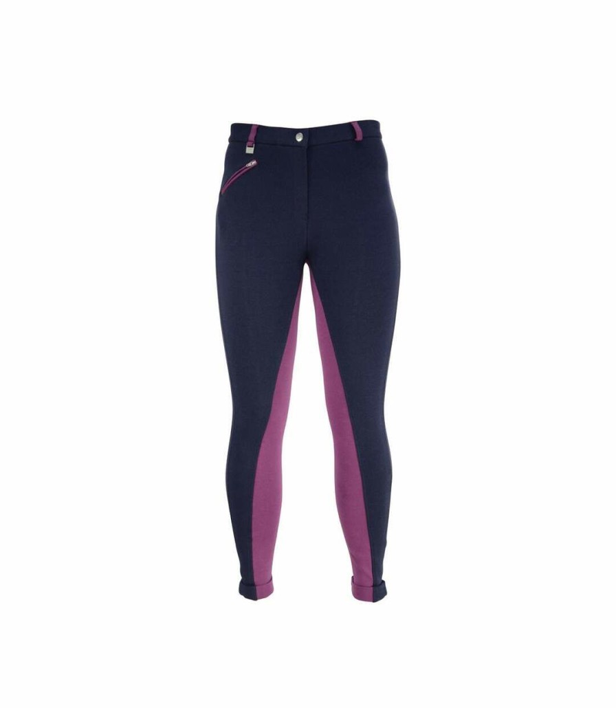 * Pertemba Good Quality Hyperformance Womens/Ladies Manby Jodhpurs (Navy/Burgundy) Utbz1586 Hot