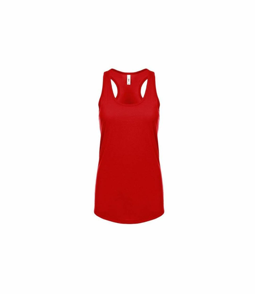 * Pertemba Good Quality Next Level Womens/Ladies Ideal Racer Back Tank Top (Red) Utpc3476 Hot