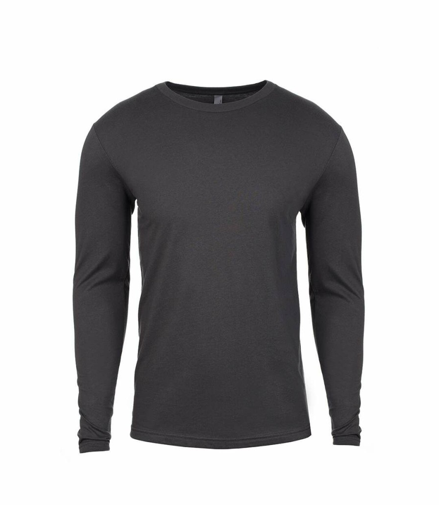 * Pertemba Sale Online Next Level Mens Long-Sleeved T-Shirt (Heavy Metal Black) Utpc4149 Online