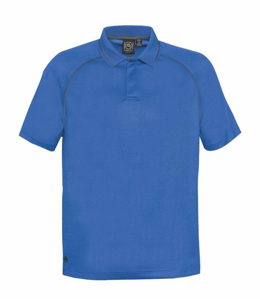 * Pertemba Quick Delivery Stormtech Mens Tritium Performance Polo (Azure/Carbon) Utbc3878 Online