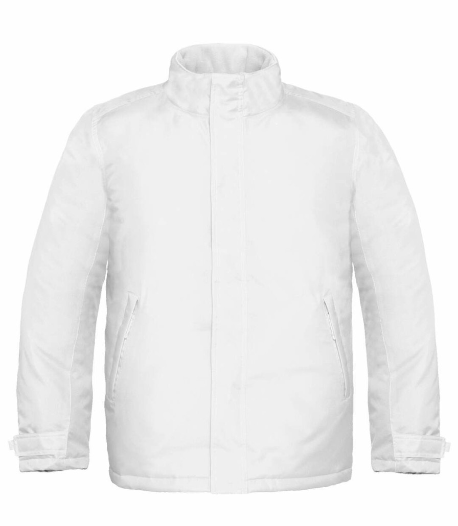 * Pertemba New B&C Mens Real+ Premium Windproof Thermo-Isolated Jacket (Waterproof Pu Coating) (White) Utbc2002 Best