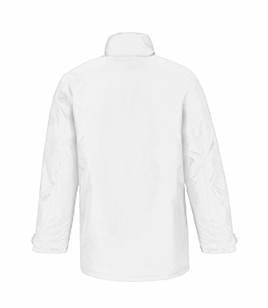 * Pertemba New B&C Mens Real+ Premium Windproof Thermo-Isolated Jacket (Waterproof Pu Coating) (White) Utbc2002 Best