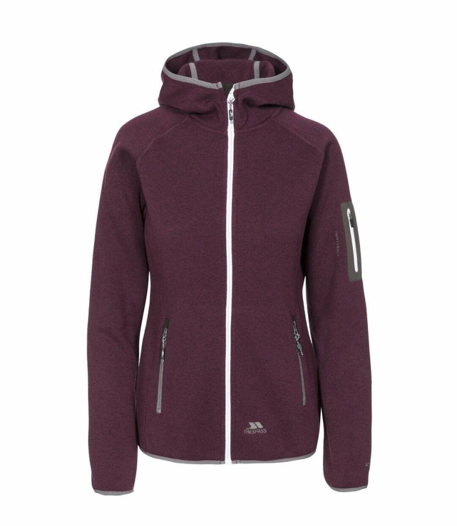 * Pertemba Closeout Sale Trespass Womens/Ladies Mona Lisa Hooded Fleece (Potent Purple Marl) Uttp4512 Best