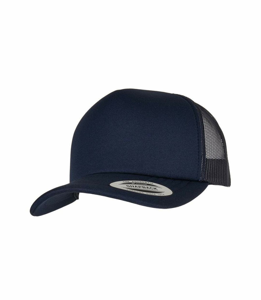 * Pertemba Good Quality Flexfit Uni Adult Classic Foam Trucker Cap (Navy) Utrw8885 New