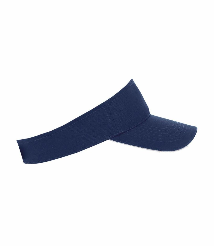 * Pertemba Quick Delivery Sols Uni Ace Sun Visor (French Navy/White) Utpc2800 Wholesale