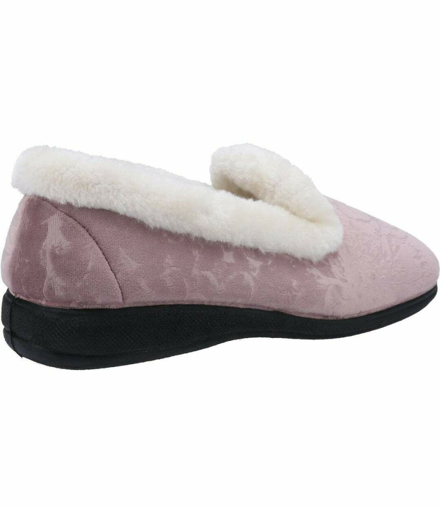 * Pertemba Cheap Fleet & Foster Womens/Ladies Adelaide Memory Foam Slippers (Pink) Utfs8471 New