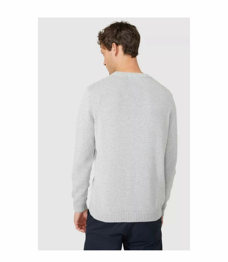 * Pertemba Classical Maine Mens Premium Cotton Crew Neck Sweater (Light Grey) Utdh1848 Online