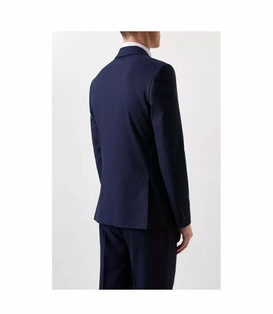 * Pertemba Best-Selling Burton Mens Marl Plus And Tall Slim Suit Jacket (Navy) Utbw817 Online