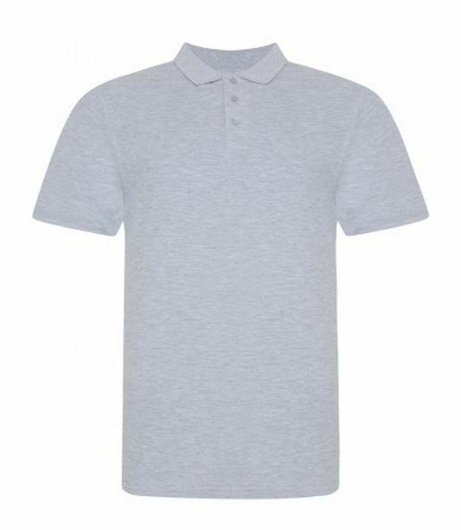 * Pertemba Popular Awdis Mens Piqu Cotton Short-Sleeved Polo Shirt (Gray Heather) Utpc4134 Wholesale