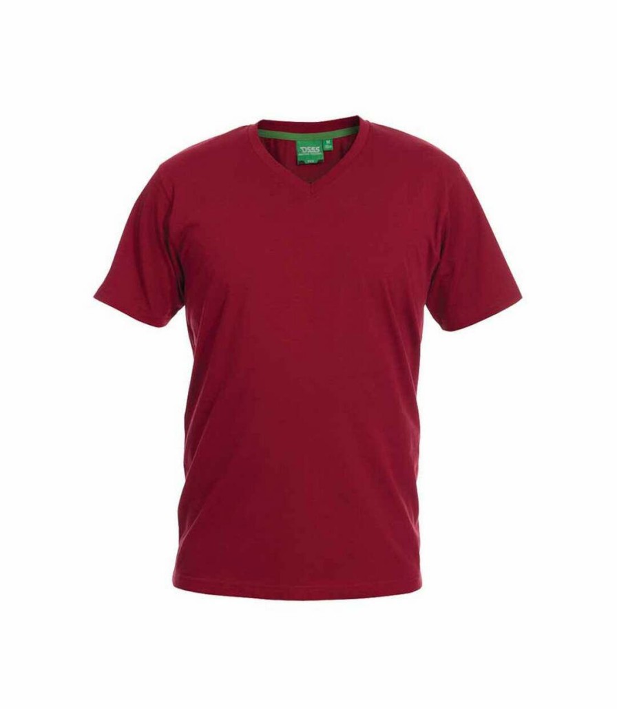 * Pertemba Top Selling Duke Mens Signature 2 King Size Cotton V Neck T-Shirt (Red) Utdc184 Online