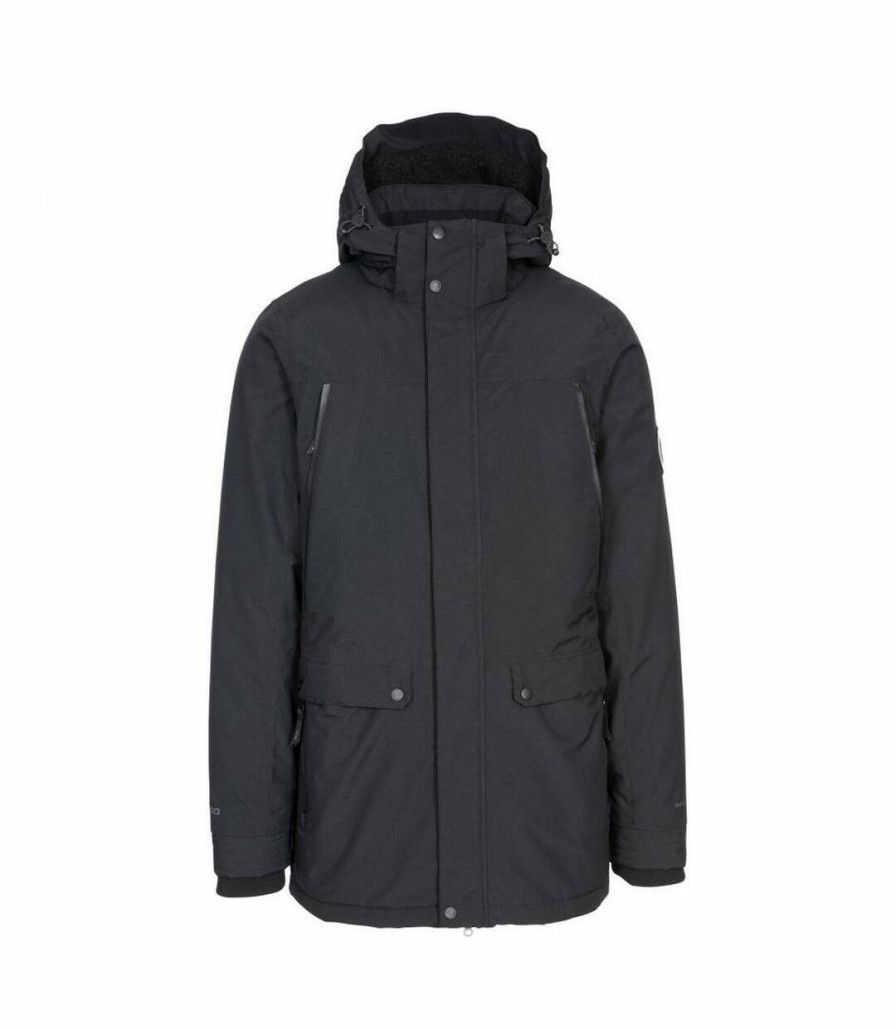 * Pertemba Opening Sales Trespass Mens Harris Waterproof Jacket (Black) Uttp5246 Wholesale