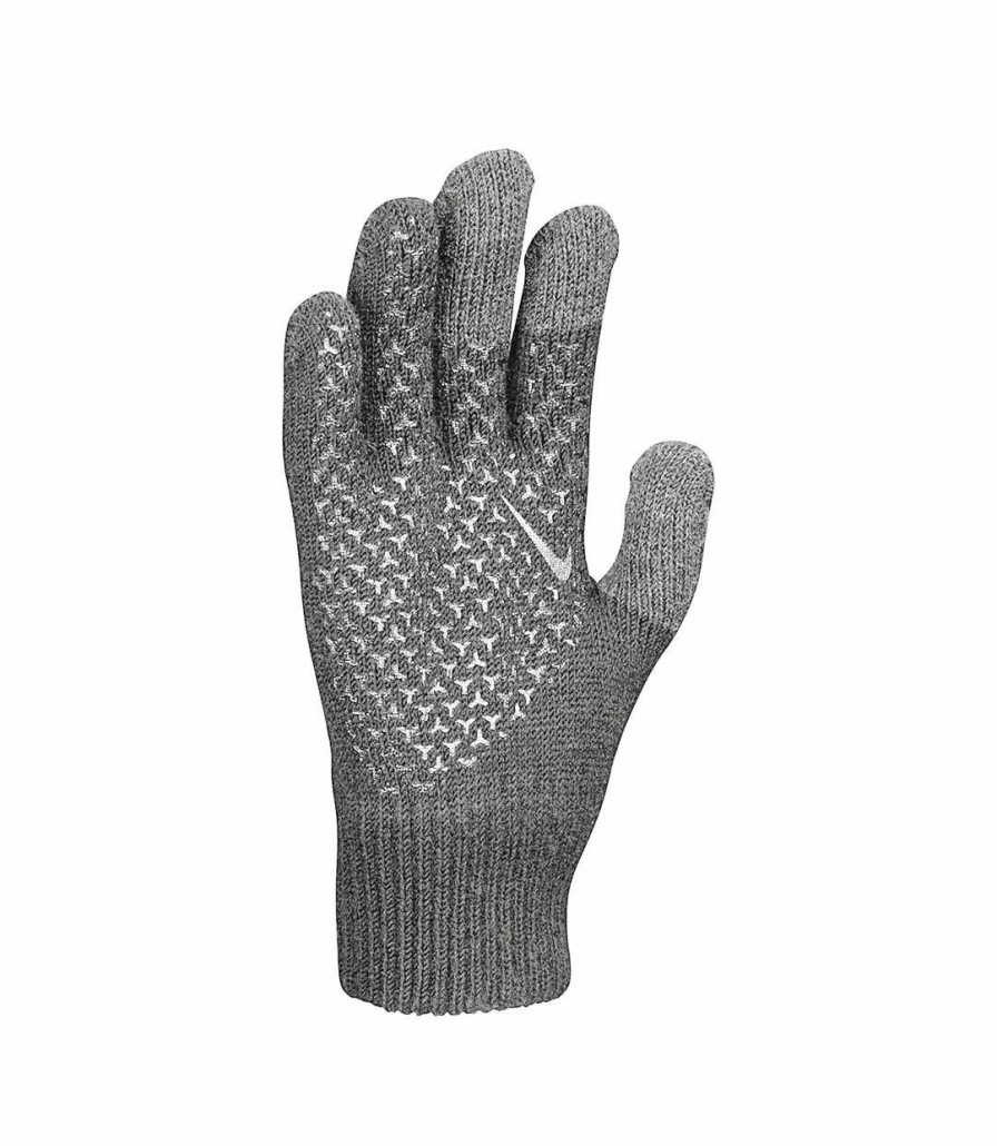 * Pertemba Hot Selling Nike Mens Knitted Twisted Grip Gloves (Gray) Utbs2929 Best