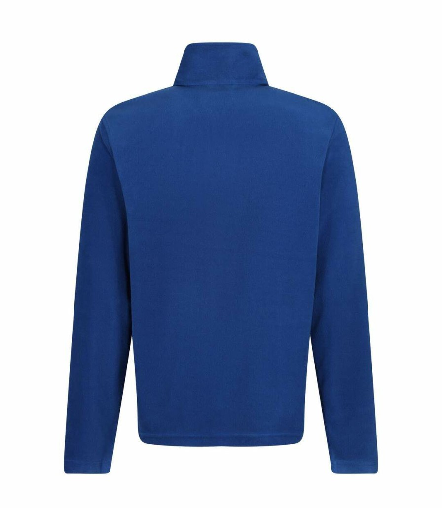 * Pertemba Lower Prices Regatta Mens Micro Zip Neck Fleece Top (Royal Blue) Utrg1580 Hot