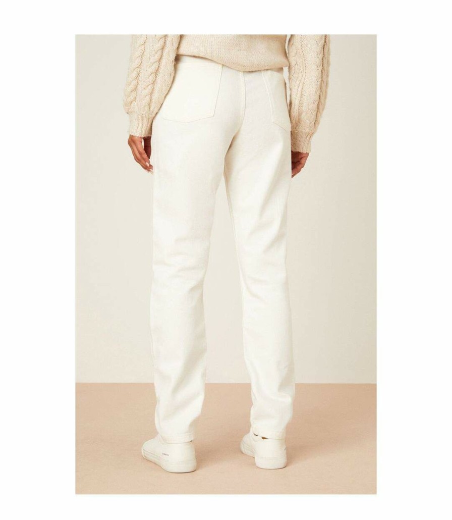 * Pertemba Opening Sales Dorothy Perkins Womens/Ladies Kimberley Organic Slim Mom Jeans (Ecru) Utdp770 Clearance