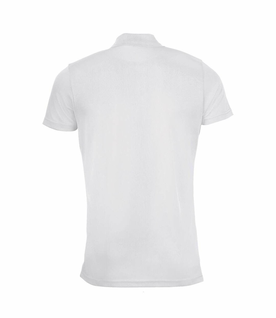 * Pertemba Clearance Sols Mens Performer Short Sleeve Pique Polo Shirt (White) Utpc2162 Hot