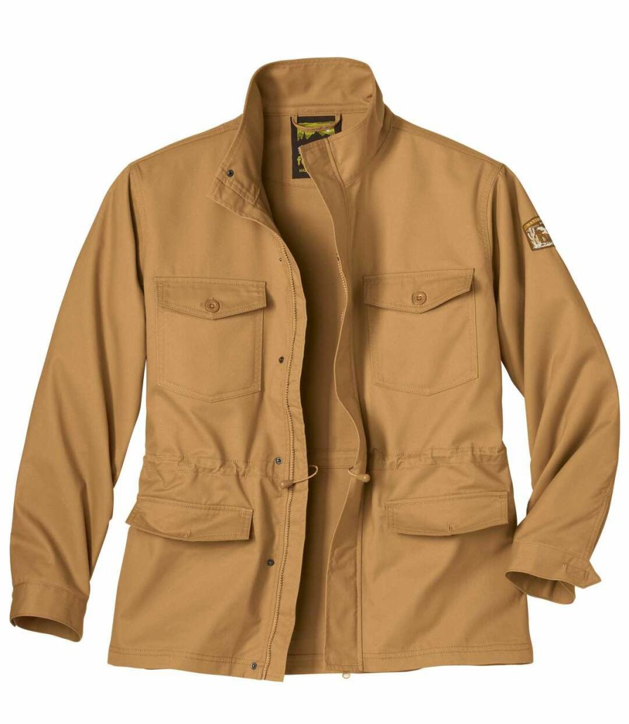 * Atlas For Men Popular Men'S Ochre Safari Jacket Full Zip Online