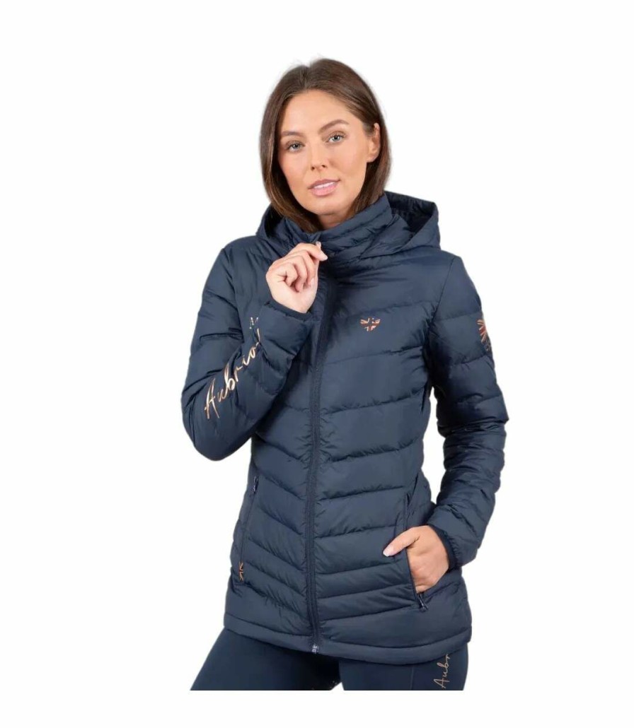 * Pertemba Popular Aubrion Womens/Ladies Team Padded Jacket (Navy Blue) Uter1541 Wholesale