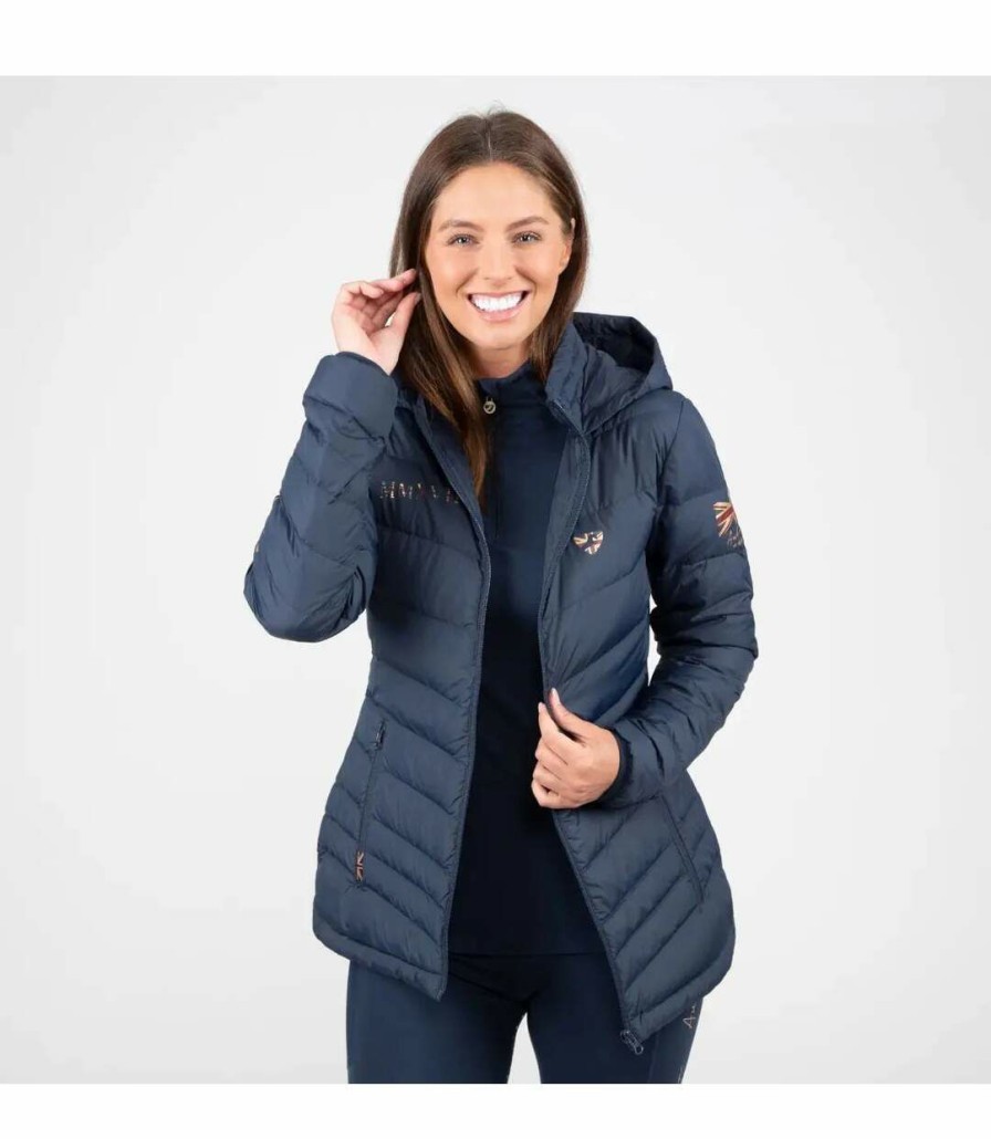 * Pertemba Popular Aubrion Womens/Ladies Team Padded Jacket (Navy Blue) Uter1541 Wholesale