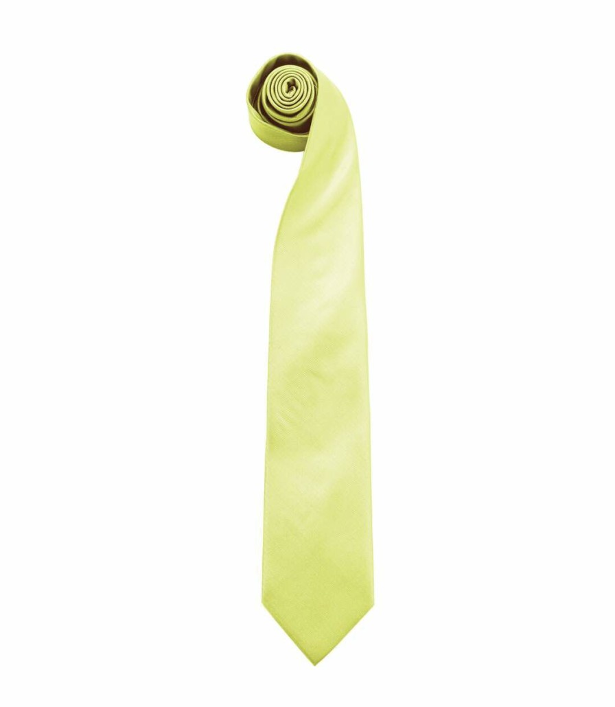 * Pertemba Hot Selling Premier Mens Fashion "Colours" Work Clip On Tie (Lime) (One Size) Utrw1163 Online