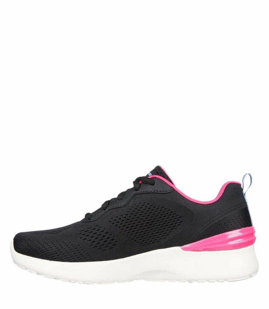 * Pertemba Hot Selling Skechers Womens/Ladies Skech-Air Dynamight New Grind Sneakers (Black/Hot Pink) Utfs9641 Best