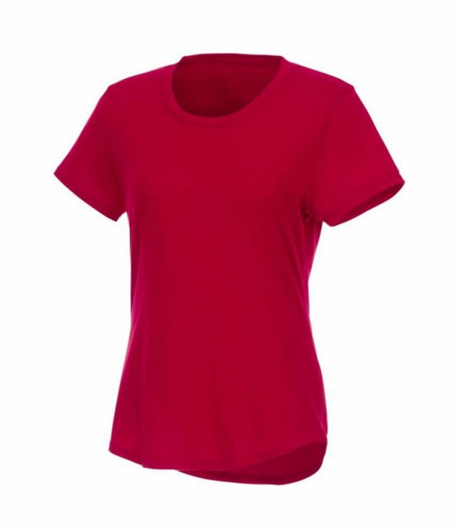 * Pertemba Sale Online Elevate Womens/Ladies Jade Short Sleeve Recycled T-Shirt (Red) Utpf3364 Clearance