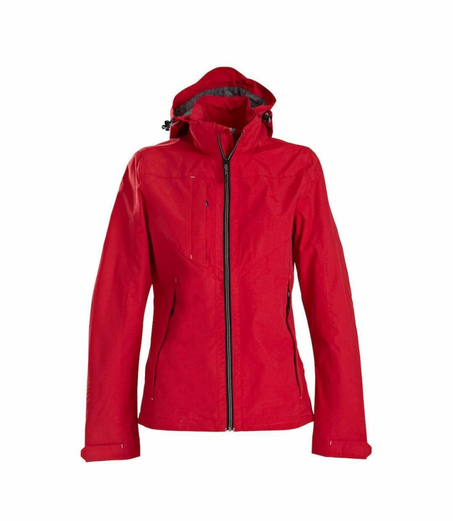 * Pertemba Popular Printer Womens/Ladies Water Repellent Jacket (Red) Utub761 Wholesale