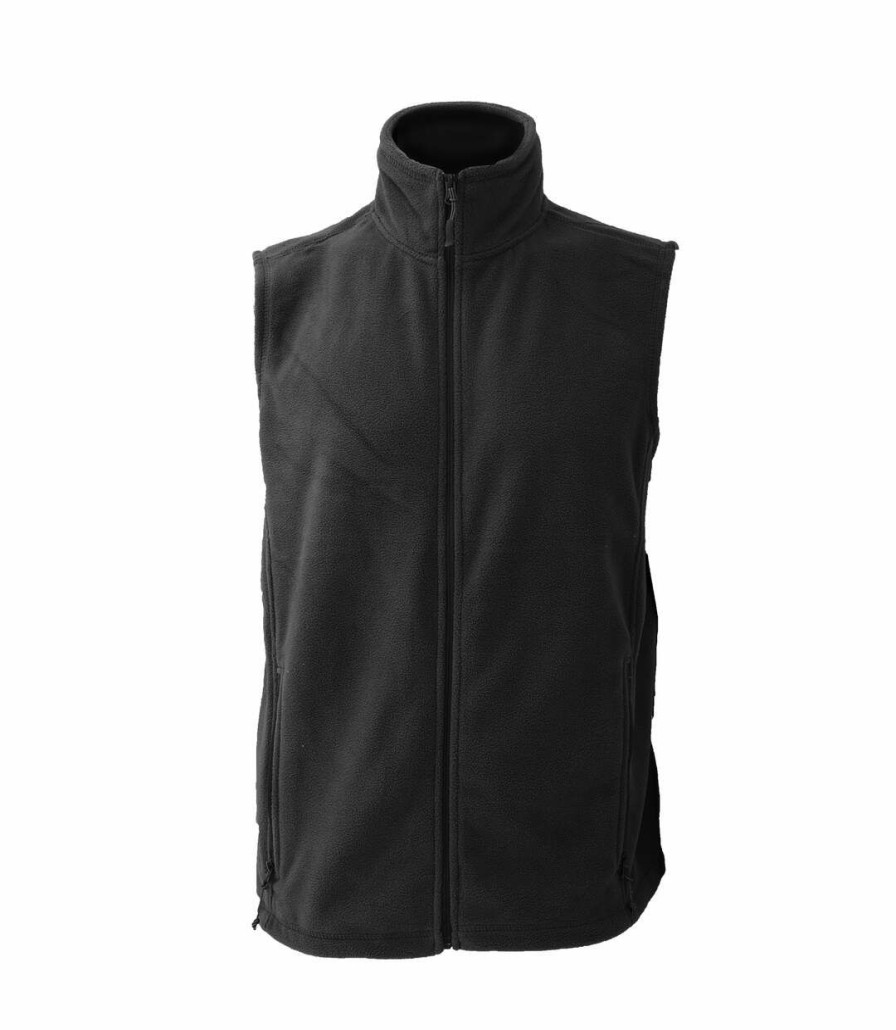 * Pertemba Original Jerzees Colour Fleece Gilet Jacket / Bodywarmer (Black) Utbc576 Hot