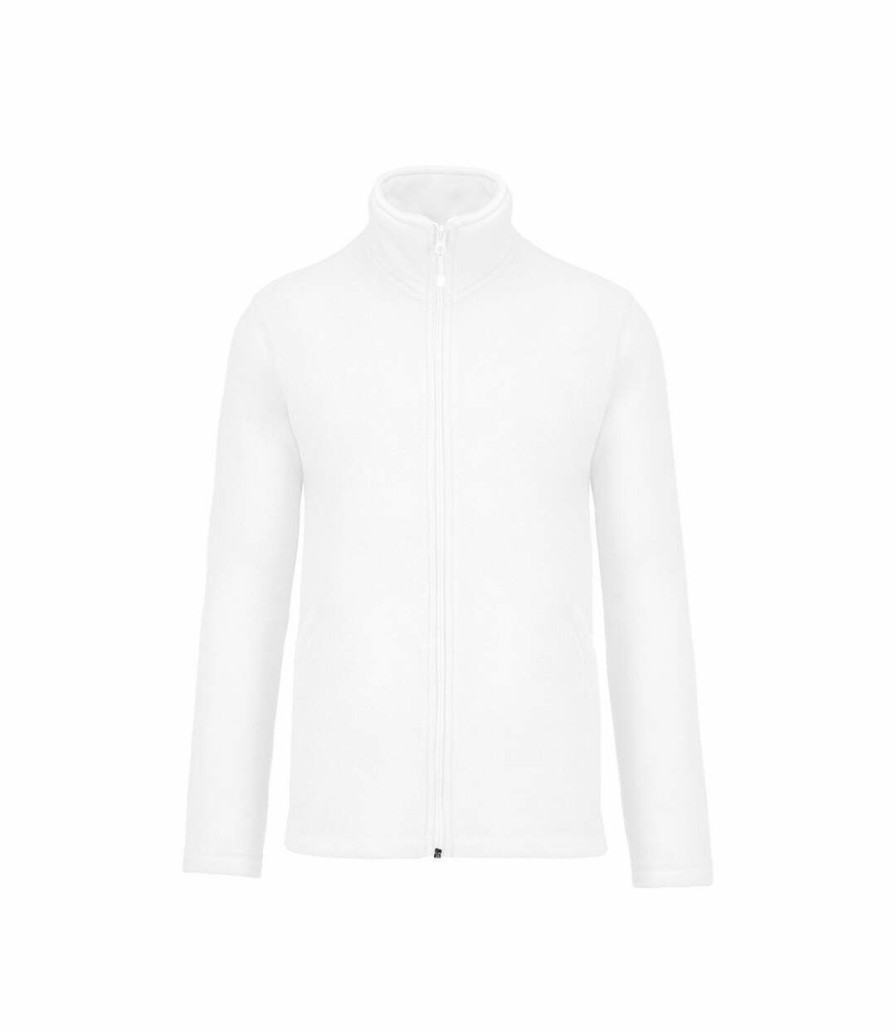 * Pertemba Classical Kariban Mens Falco Full Zip Anti Pill Fleece Jacket (White*) Utrw737 Wholesale