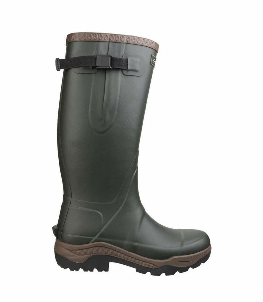 * Pertemba Best-Selling Cotswold Mens Compass Neoprene Wellington Boots (Green) Utfs4875 Clearance