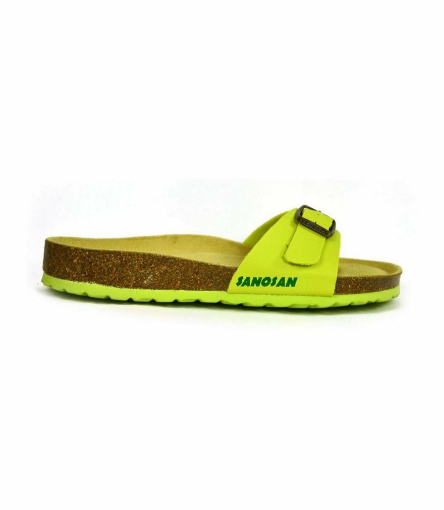 * Pertemba Hot Selling Sanosan Womens/Ladies Malaga Sano Sandals (Lime/Brown) Utbs3060 New