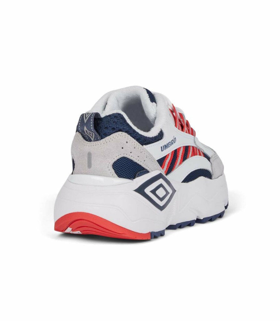 * Pertemba Sale Online Umbro Womens/Ladies Neptune Sneakers (White/Dark Navy/Vermillion) Utuo1343 Wholesale