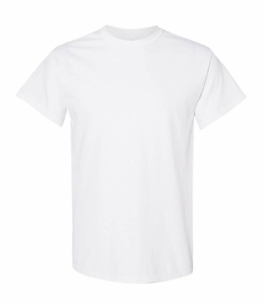 * Pertemba Online Gildan Mens Heavy Cotton Short Sleeve T-Shirt (White) Utbc481 Online