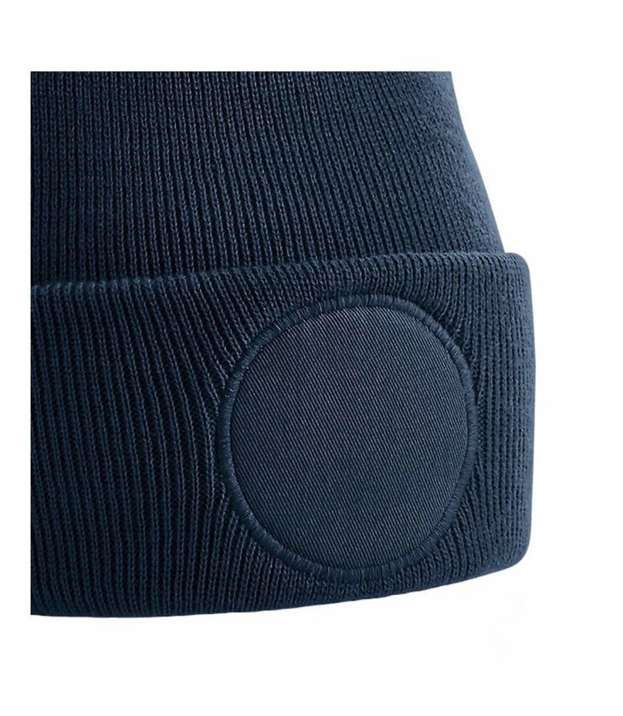 * Pertemba Latest Fashion Beechfield Uni Circular Patch Cuffed Beanie (French Navy) Utrw7304 Online