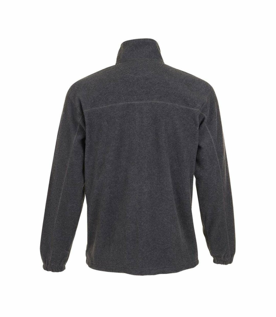 * Pertemba Clearance Sols Mens North Full Zip Outdoor Fleece Jacket (Gray Marl) Utpc343 Hot