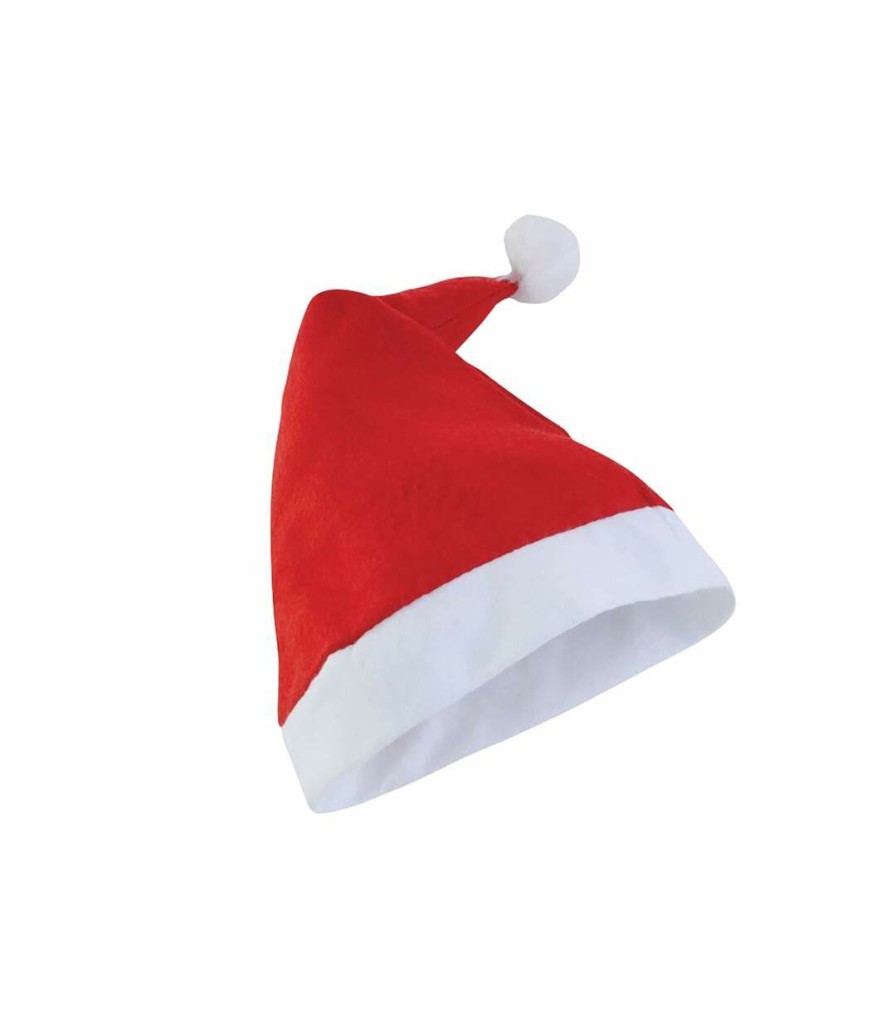 * Pertemba Cheap Christmas Shop Uni Budget Santa Claus Hats (Pack Of 3) (Red) Utrw7279 Clearance