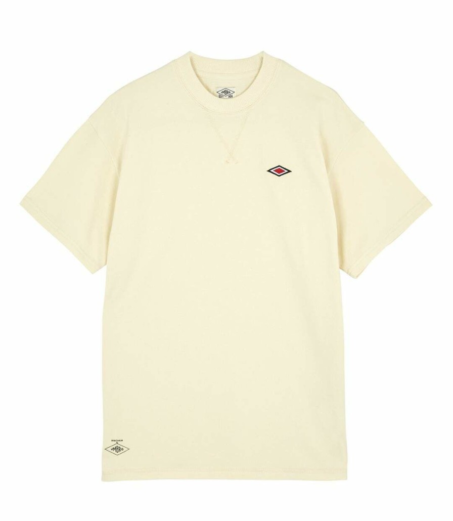 * Pertemba Quick Delivery Umbro Mens Relaxed Fit T-Shirt (Seedpearl) Utuo1160 Clearance