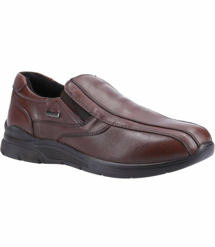 * Pertemba Online Cotswold Mens Naunton 2 Leather Shoes (Brown) Utfs8321 Online