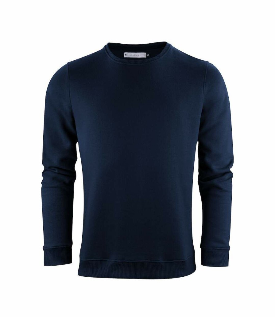 * Pertemba Best-Selling Harvest Mens Alder Crew Neck Sweatshirt (Navy) Utub503 Hot