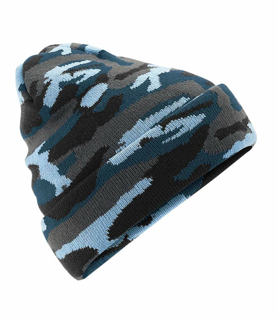 * Pertemba New Arrivals Beechfield Uni Adults Camo Cuffed Beanie (Twilight Camo) Utbc4140 Best