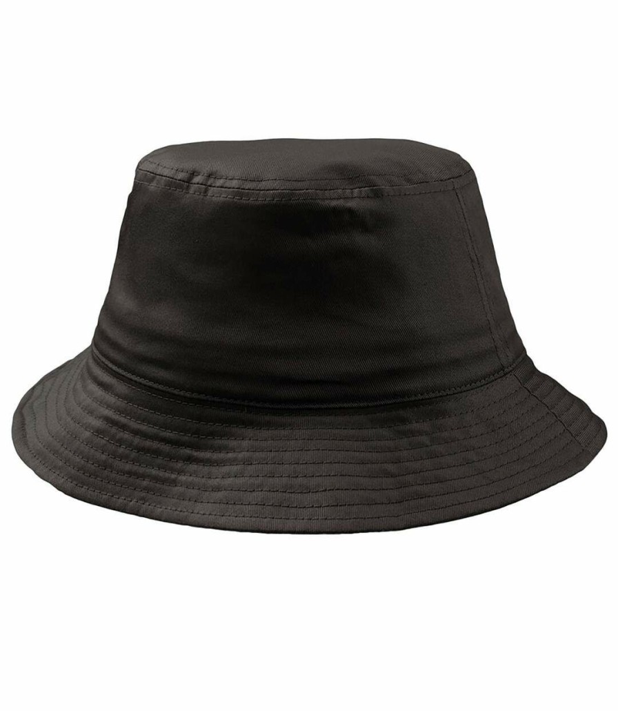 * Pertemba Good Quality Atlantis Cotton Bucket Hat (Black) Utab482 Wholesale