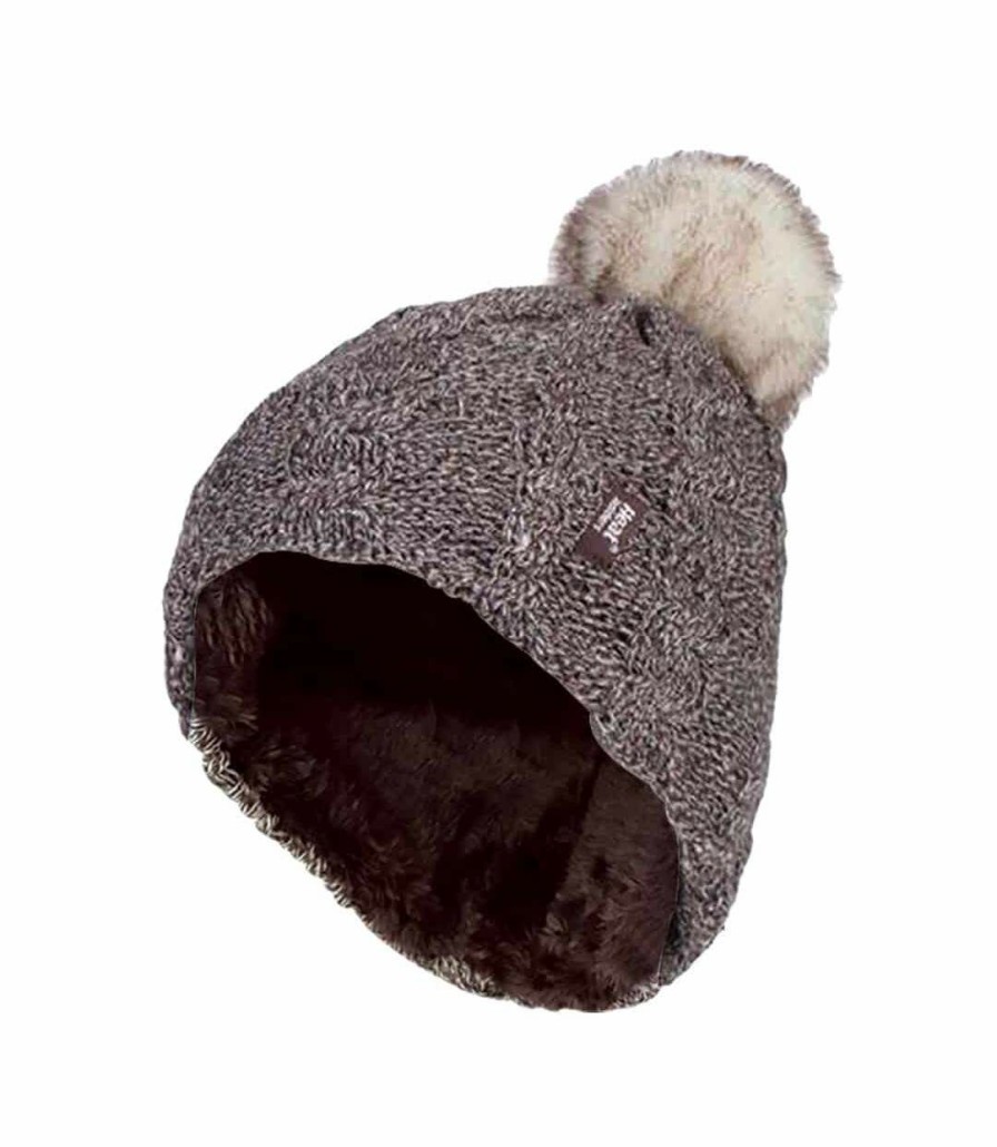 * Sock Snob Crazy Deals Ladies Fleece Lined Thermal Hat With Pom Pom Hot