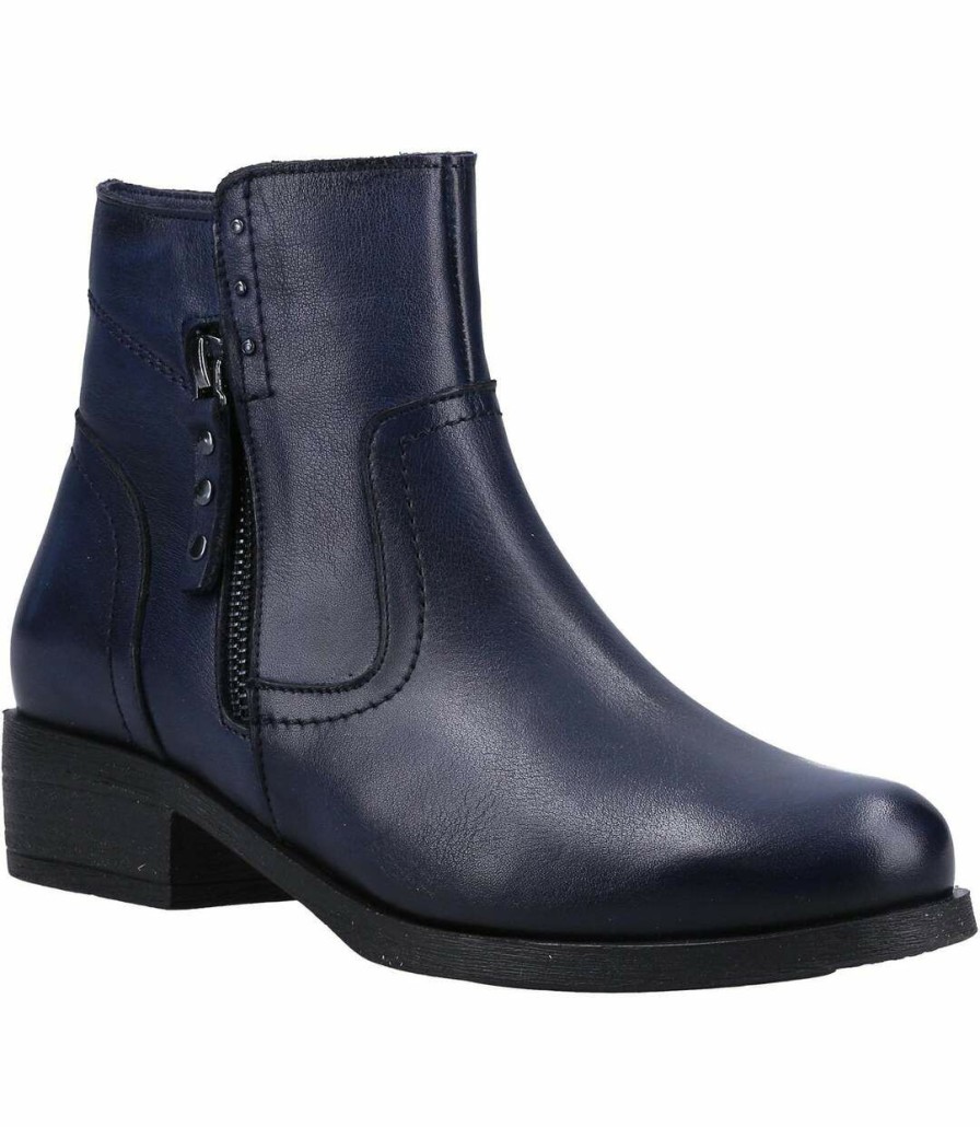 * Pertemba Top Selling Riva Womens/Ladies Rockhampton Leather Ankle Boots (Navy) Utfs9213 Best