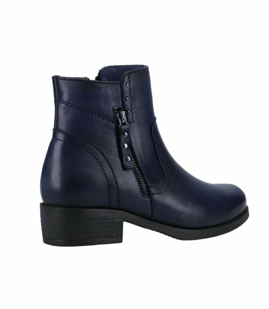 * Pertemba Top Selling Riva Womens/Ladies Rockhampton Leather Ankle Boots (Navy) Utfs9213 Best