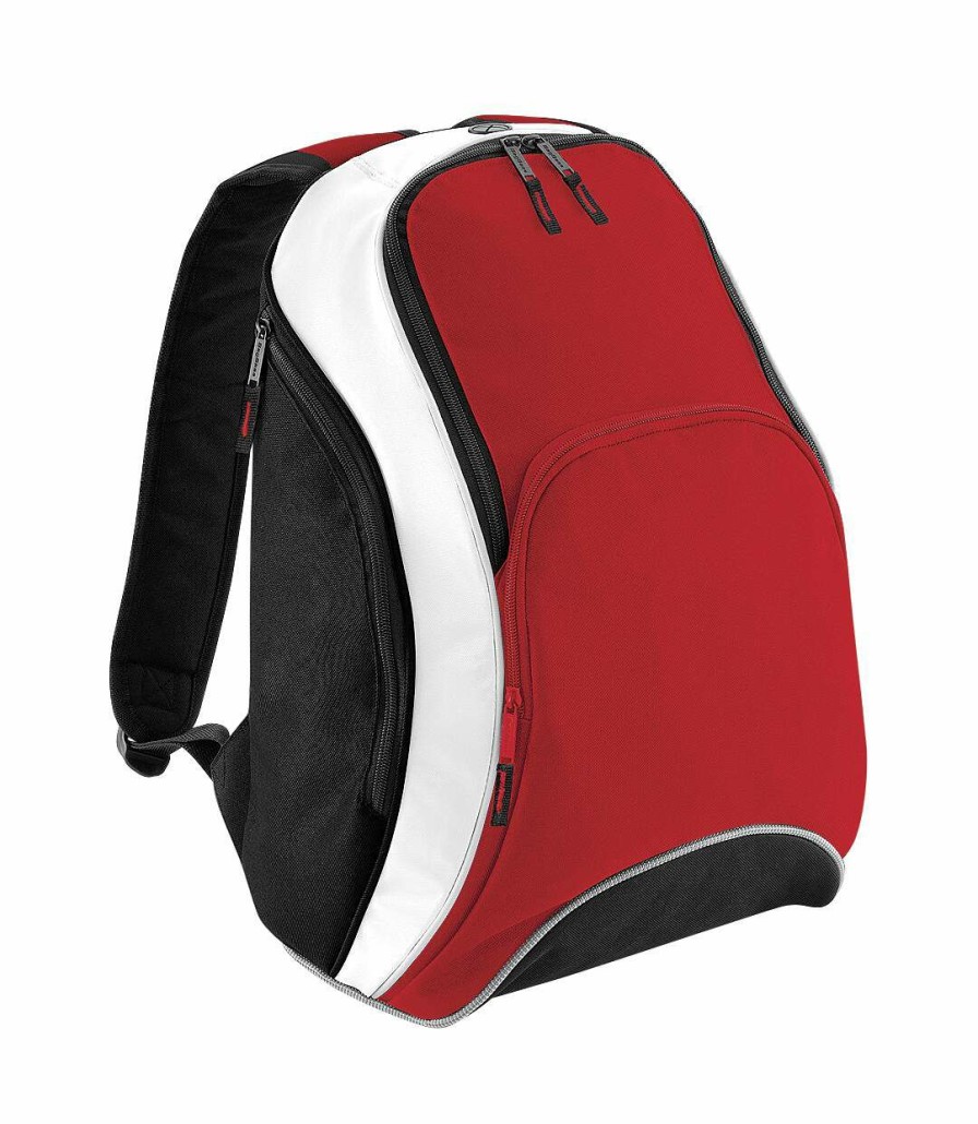 * Pertemba Opening Sales Bagbase Teamwear Backpack / Rucksack (21 Liters) (Classic Red/Black/White) (One Size) Utbc1314 Online