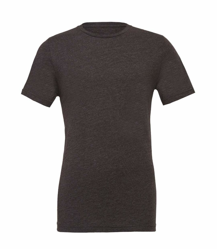 * Pertemba Top Selling Canvas Uni Jersey Crew Neck Short Sleeve T-Shirt (Dark Heather) Utbc163 Clearance