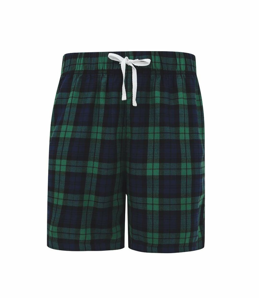 * Pertemba Online Sf Men Tartan Lounge Shorts (Navy/Green) Utpc3895 Best