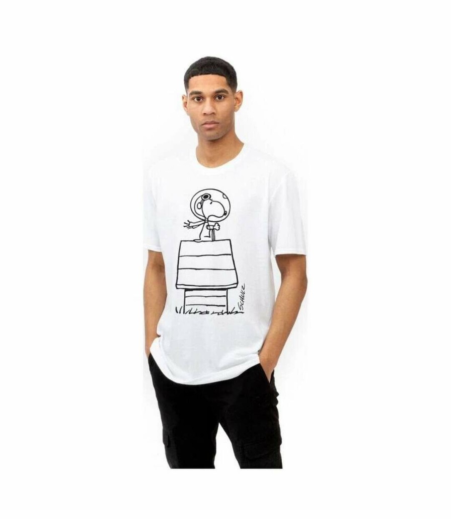 * Pertemba Sale Online Peanuts Mens Snoopy Kennel T-Shirt (White) Uttv366 Online