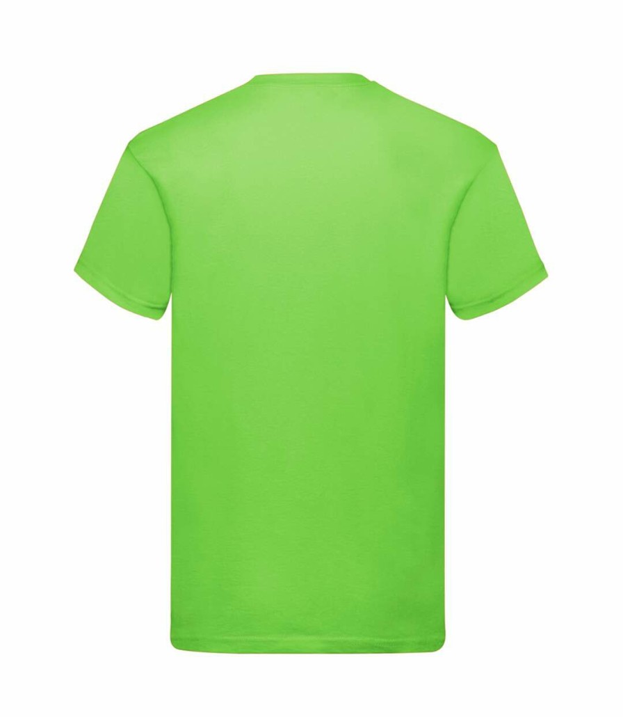 * Pertemba Opening Sales Fruit Of The Loom Mens Original Short Sleeve T-Shirt (Lime) Utpc124 New